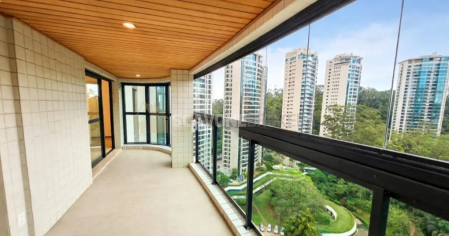 Apartamento para locação no Villaggio Panamby com 160m² e 4 dormitórios - São Paulo SP
