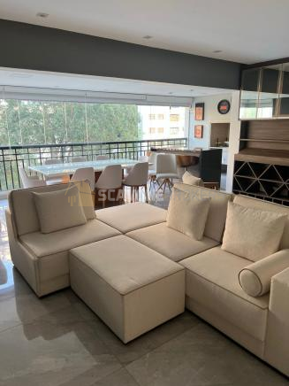 Apartamento para venda ou locação no Condomínio Reservé com 140m², 3 suítes e 3 vagas de garagem totalmente mobiliado