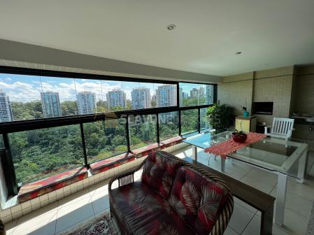 Apartamento locação no Villaggio Panamby com 4 suítes sendo 226 m² em andar alto