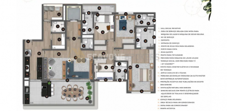 Apartamento para venda ou locação no Ateliê 365 com 194m² e 4 suítes no Brooklin - São Paulo SP