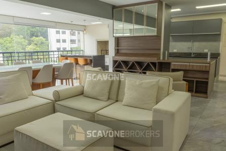 Apartamento para venda no Condomínio Reservé com 140m², 3 suítes e 3 vagas de garagem totalmente mobiliado
