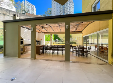 Apartamento para locação no Panamby com 120m² e 3 dormitórios em andar alto - São Paulo SP