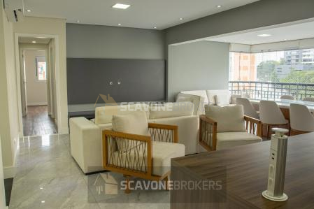 Apartamento para venda no Condomínio Reservé com 140m², 3 suítes e 3 vagas de garagem totalmente mobiliado