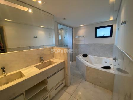 Apartamento para locação com 226m² e 4 suítes no Villaggio Panamby com linda vista