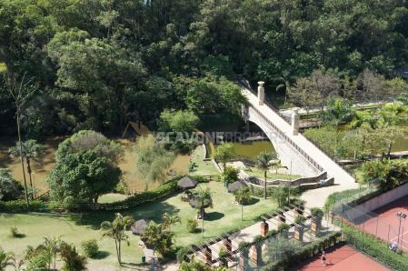 Apartamento para locação no Villaggio Panamby, 160m², com 3 dormitórios e linda vista - São Paulo SP