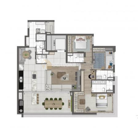 Apartamento no Normandie Moema, 150m² com 3 suítes para locação - São Paulo SP