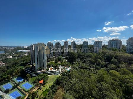 Apartamento locação no Villaggio Panamby com 4 suítes sendo 226 m² em andar alto