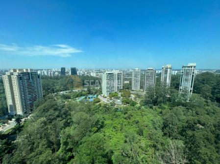 Apartamento para locação com 207m² e 4 suítes no Villaggio Panamby em andar alto- São Paulo SP