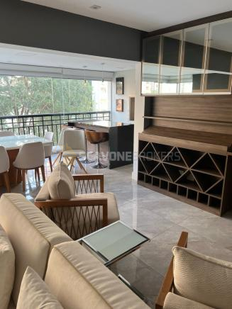 Apartamento para venda ou locação no Condomínio Reservé com 140m², 3 suítes e 3 vagas de garagem totalmente mobiliado