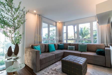 Apartamento para venda no Villaggio Panamby com 211m², 4 suítes com linda vista - São Paulo SP