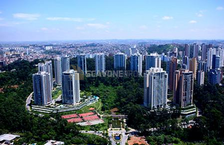 Apartamento para locação no Villaggio Panamby, 160m², com 3 dormitórios e linda vista - São Paulo SP
